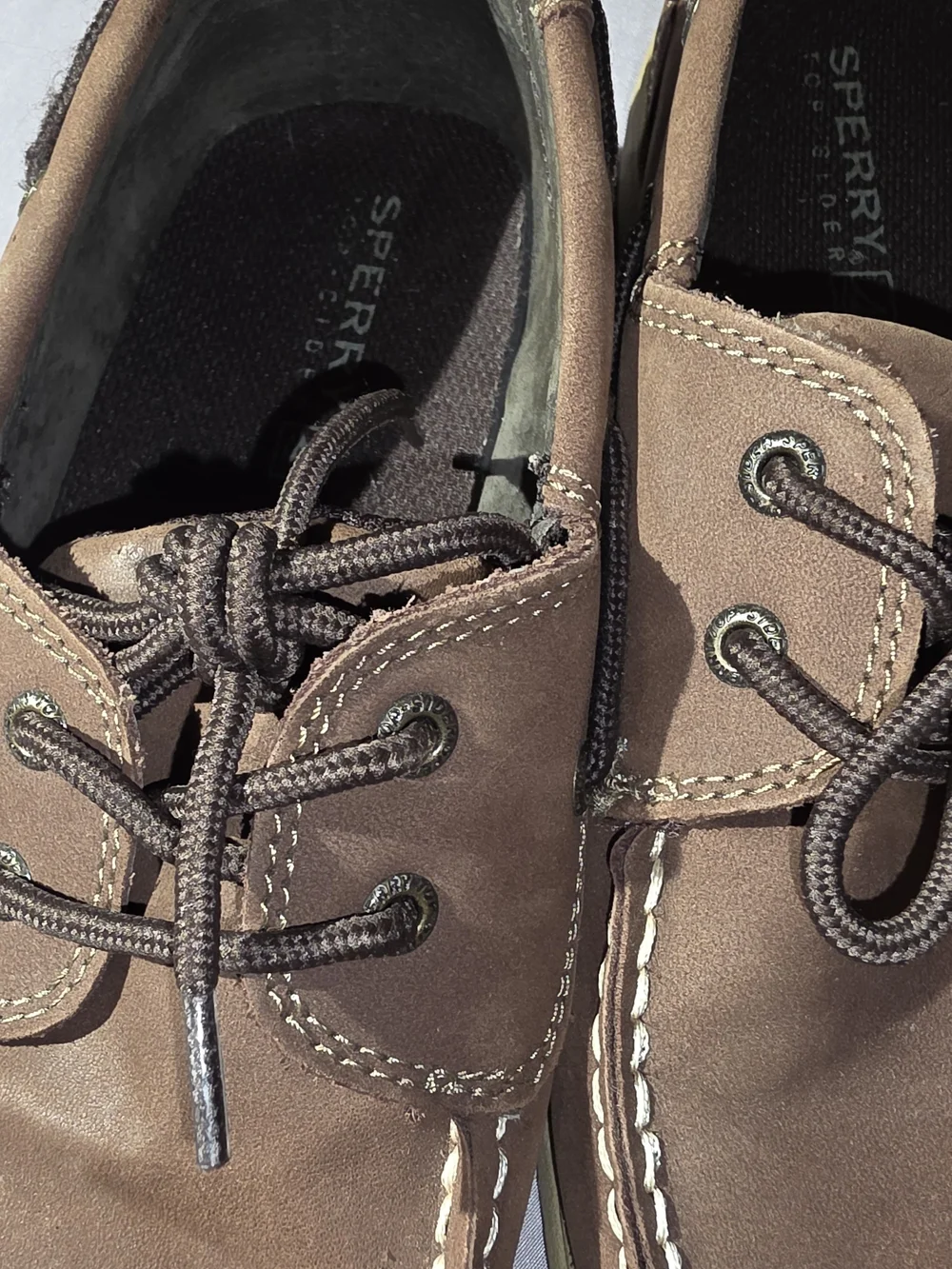 Sperry Brown Leather Boat Shoes